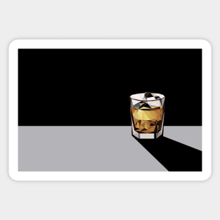 Low-poly Scotch - Black Sticker